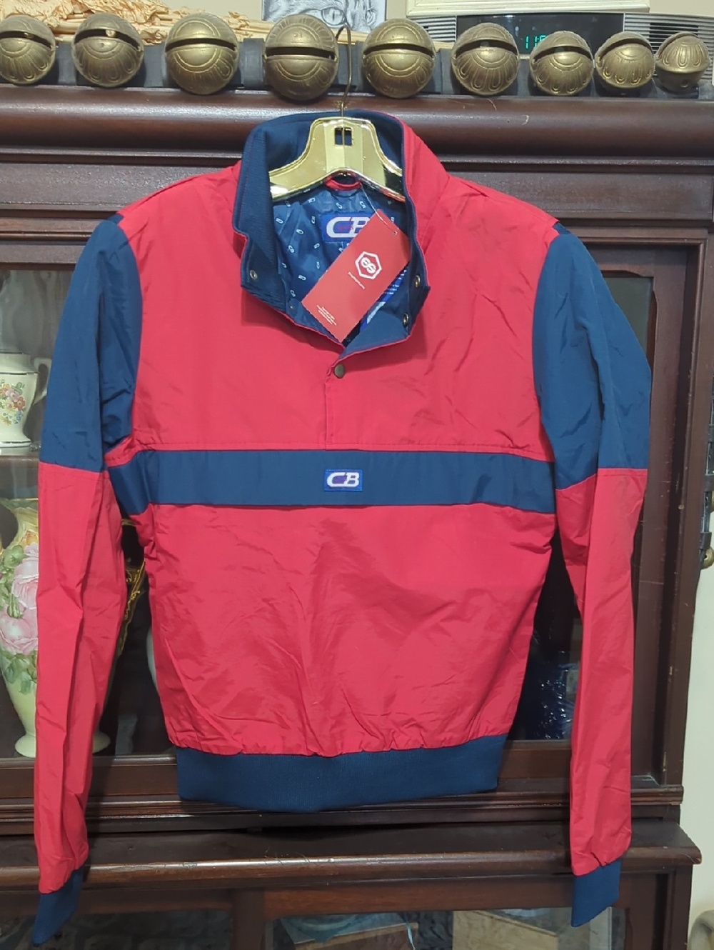Women's/Juniors 3 Button Nylon Pullover CB Sports NWT